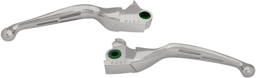 DRAG SPECIALTIES 0610-1980 Slotted Wide Blade Lever Set - Chrome