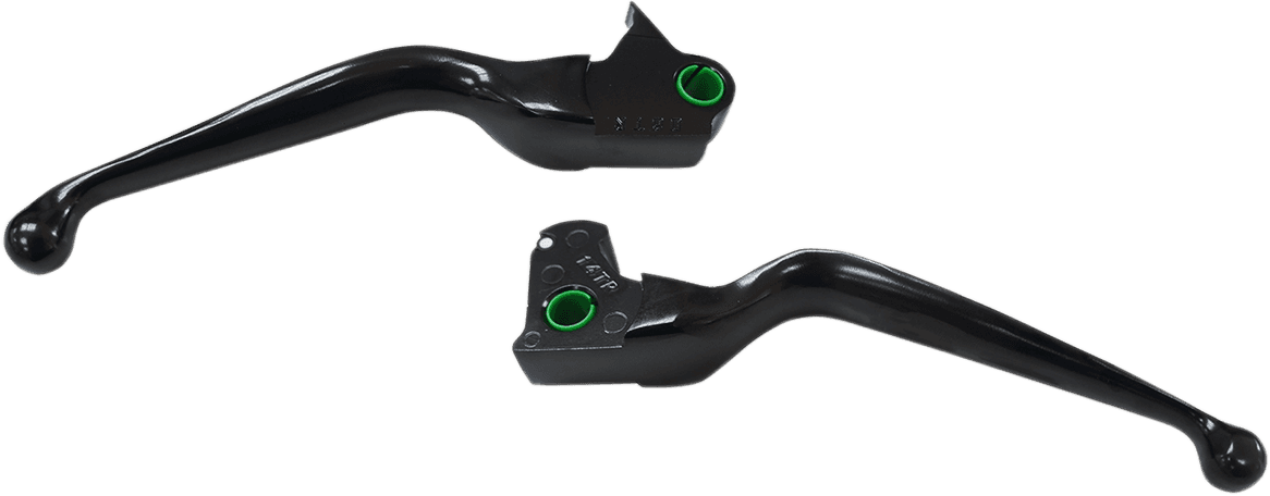 DRAG SPECIALTIES 0610-1983 Wide Blade Lever Set - Black