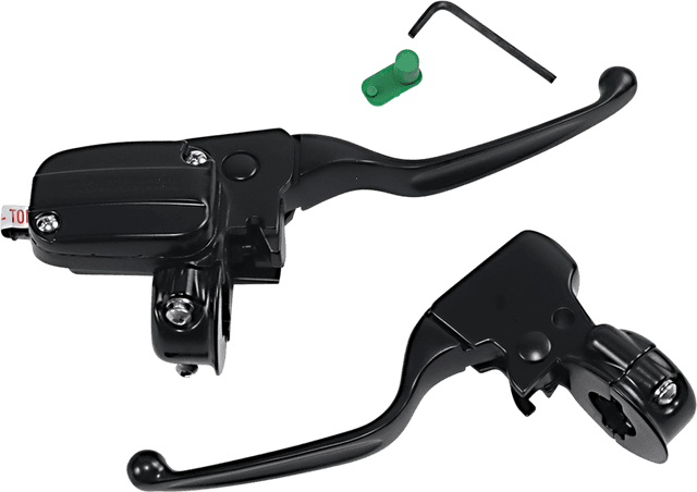 DRAG SPECIALTIES 0610-2146 Handlebar Control Kit - 15 mm Master Cylinder - '08-'13 FLT - Black — image 1 of 2