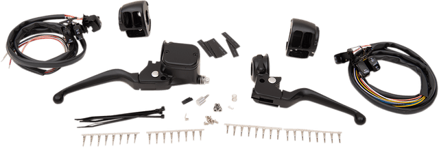 DRAG SPECIALTIES 0610-2150 Handlebar Control Kit - 11/16" Master Cylinder - '96-'11 - Black