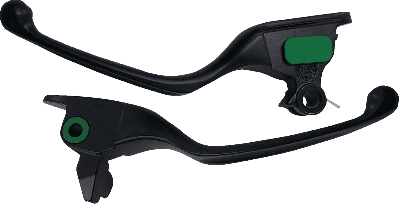 DRAG SPECIALTIES 0610-2254 Wide Blade Lever Set - Black