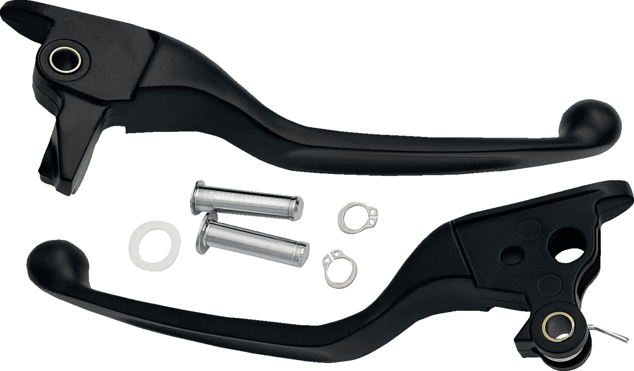 DRAG SPECIALTIES 0610-2326 Narrow Lever Set - Black