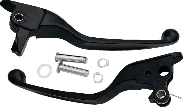 DRAG SPECIALTIES 0610-2326 Narrow Lever Set - Black