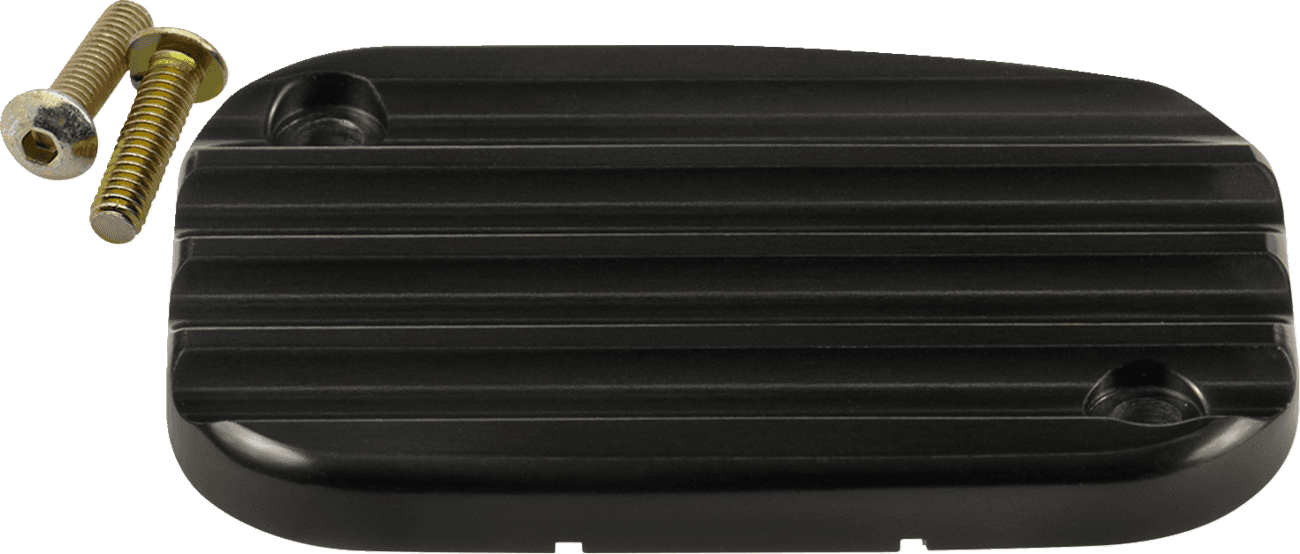 JOKER MACHINE 0610-2329 Master Cylinder Cover - Hydraulic Clutch - Finned - Black