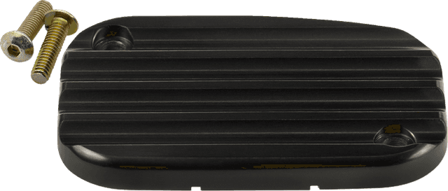 JOKER MACHINE 0610-2329 Master Cylinder Cover - Hydraulic Clutch - Finned - Black