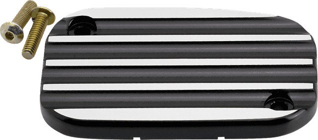 JOKER MACHINE 0610-2330 Hydraulic Clutch Master Cylinder Cover - Finned - Black/Silver — image 1 of 4