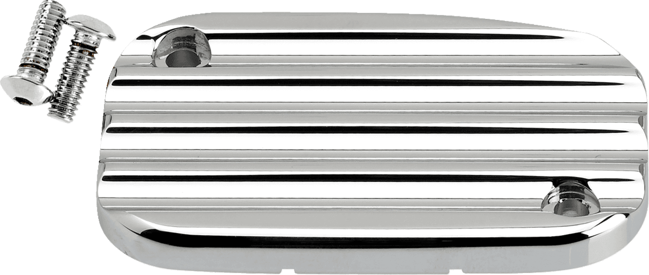 JOKER MACHINE 0610-2331 Hydraulic Clutch Master Cylinder Cover - Finned - Chrome