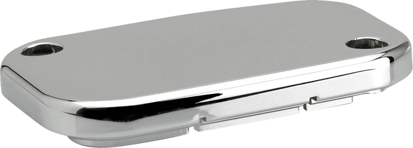 JOKER MACHINE 0610-2335 Hydraulic Clutch Master Cylinder Cover - Smooth - Chrome — image 2 of 2