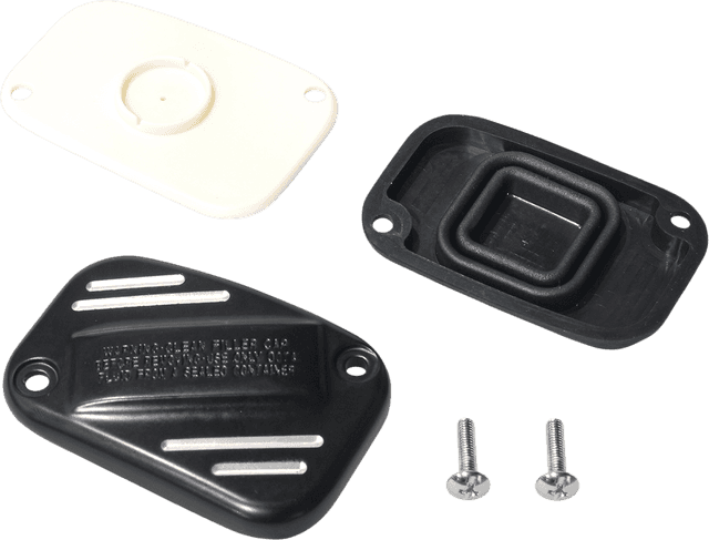 DRAG SPECIALTIES 0611-0189 Front Brake Master Cylinder Cover - Black — image 2 of 2