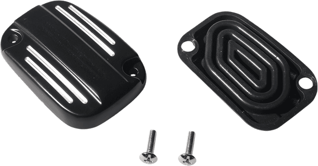DRAG SPECIALTIES 0611-0190 Front Brake Master Cylinder Cover - Black — image 2 of 2