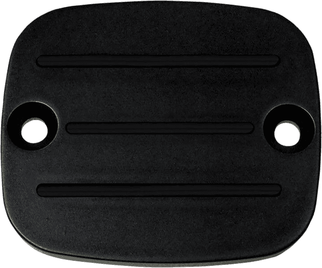 ACCUTRONIX 0611-0196 Master Cylinder Cover with Milled Lines - Black