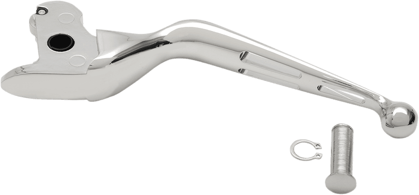 DRAG SPECIALTIES 0613-0942 Slotted Wide Blade Replacement Clutch Lever - Chrome