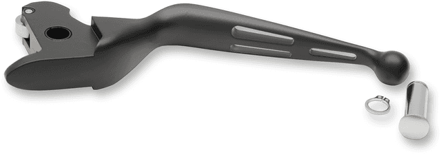 DRAG SPECIALTIES 0613-0943 Slotted Wide Blade Replacement Clutch Lever - Black