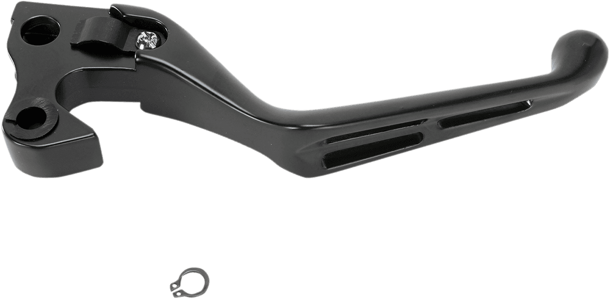 DRAG SPECIALTIES 0613-0947 Slotted Wide Blade Replacement Clutch Lever - Black