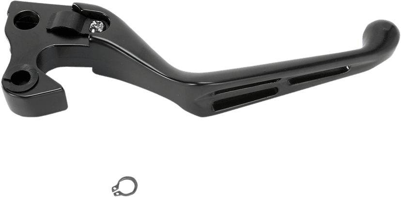 DRAG SPECIALTIES 0613-0947 Slotted Wide Blade Replacement Clutch Lever - Black