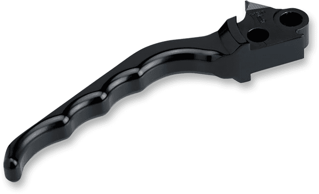 JOKER MACHINE 0614-1129 Billet Aluminum Brake Lever - Grooved - Black — image 2 of 2