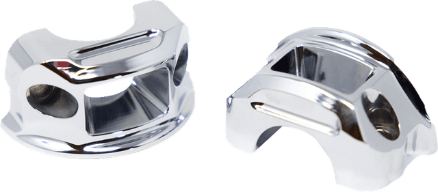 KODLIN USA 0615-0390 Lever Perch Clamps - Brake/Clutch - Chrome — image 1 of 2