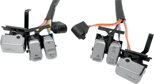 DRAG SPECIALTIES 0616-0053 Handlebar Switch Kit - Chrome — image 1 of 3