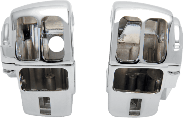 DRAG SPECIALTIES 0616-0090 Handlebar Switch Housing Kit - Radio - Chrome