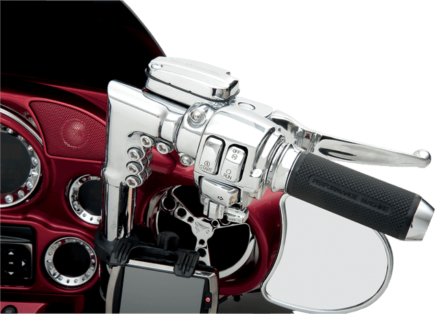 DRAG SPECIALTIES 0616-0091 Handlebar Switch Housing Kit - Cruise - Chrome — image 3 of 5