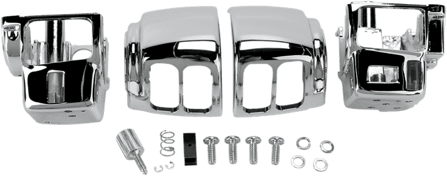 DRAG SPECIALTIES 0616-0131 Handlebar Switch Housing Kit - Chrome