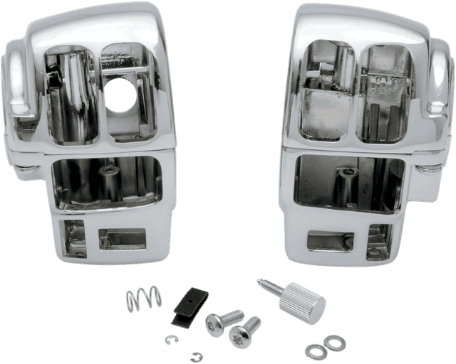 DRAG SPECIALTIES 0616-0143 Handlebar Switch Housing Kit - Radio/Cruise - Chrome