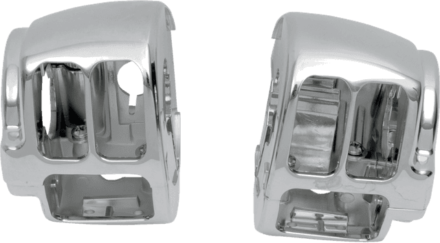 DRAG SPECIALTIES 0616-0149 Handlebar Switch Housing Kit - Right - Upper - Chrome