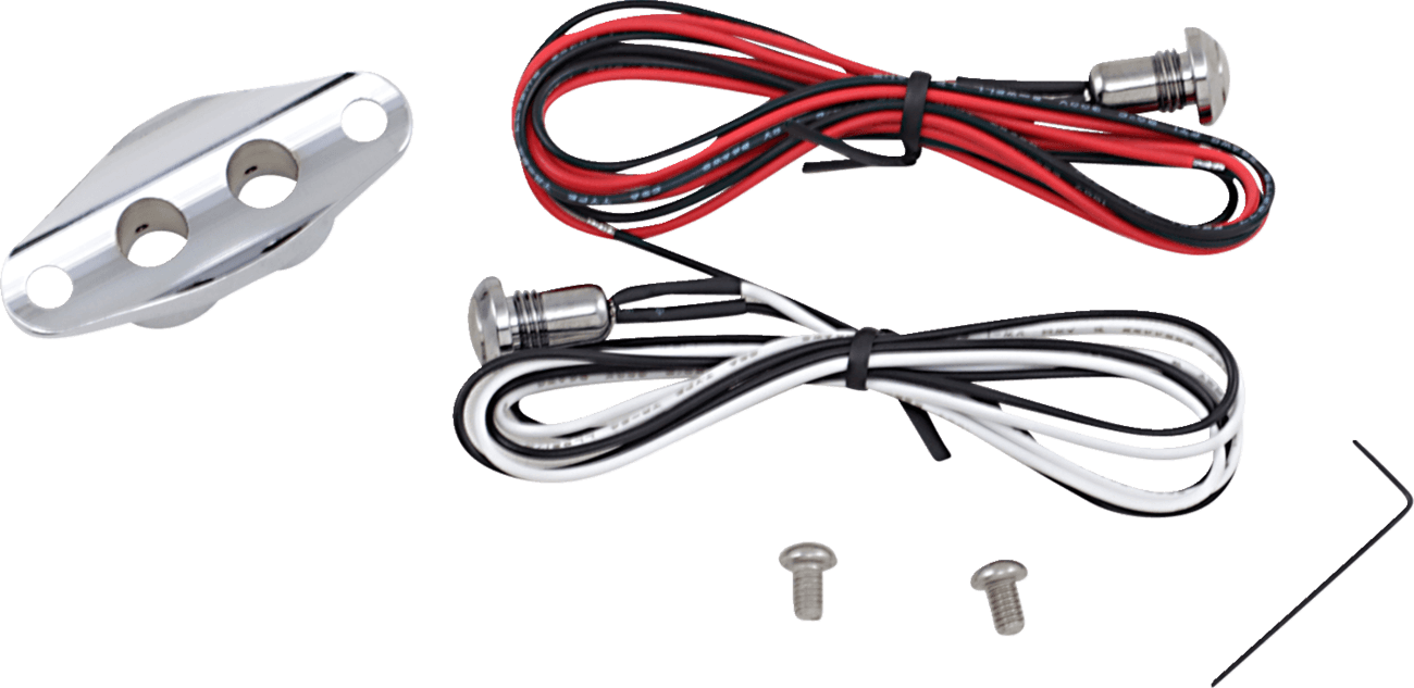 DRAG SPECIALTIES 0616-0204 Duet Handlebar Switch Kit - Dual Button - Chrome