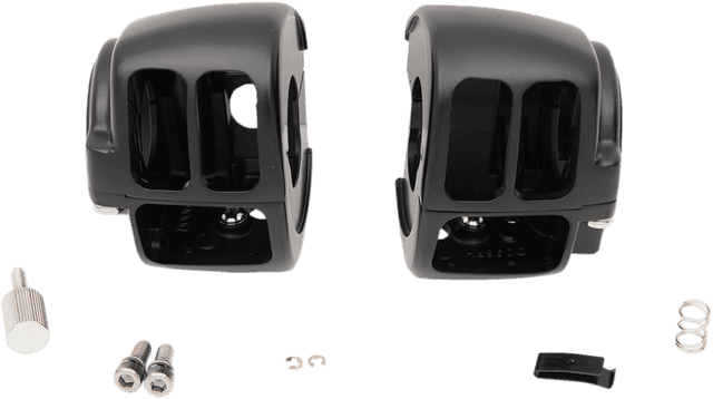 DRAG SPECIALTIES 0616-0357 Handlebar Switch Housing Kit - Matte Black