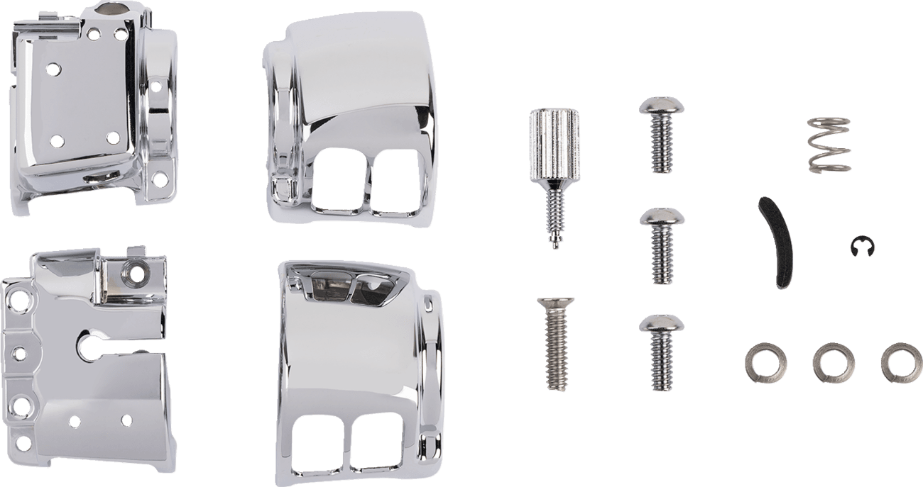 DRAG SPECIALTIES 0616-0396 Handlebar Switch Housing Kit - Cruise - Chrome