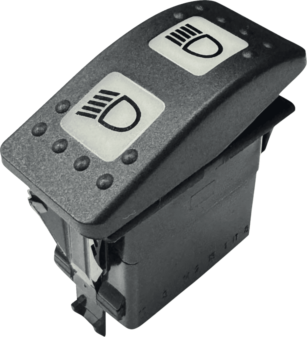 CUSTOM DYNAMICS 0616-0455 Non-Interrupting 3-Position Lighted Rocker Switch - Shark Demon® 2