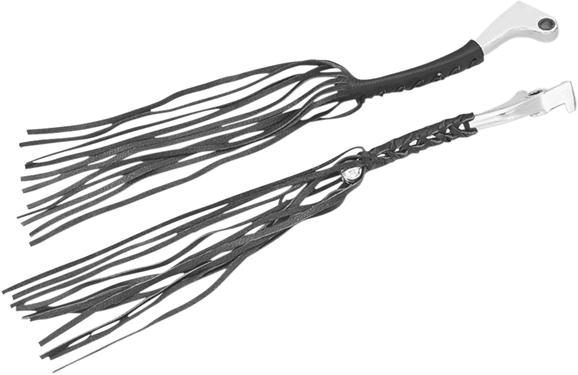 SHOW CHROME 0618-0001 Leather Lever Fringe