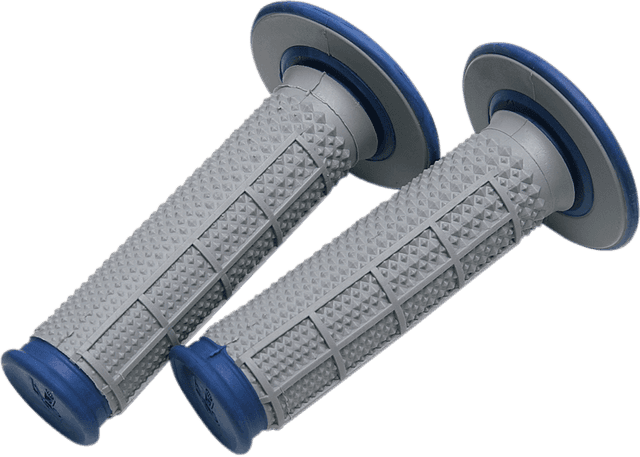 RENTHAL 0630-0262 Tapered Dual-Compound Grips - Blue
