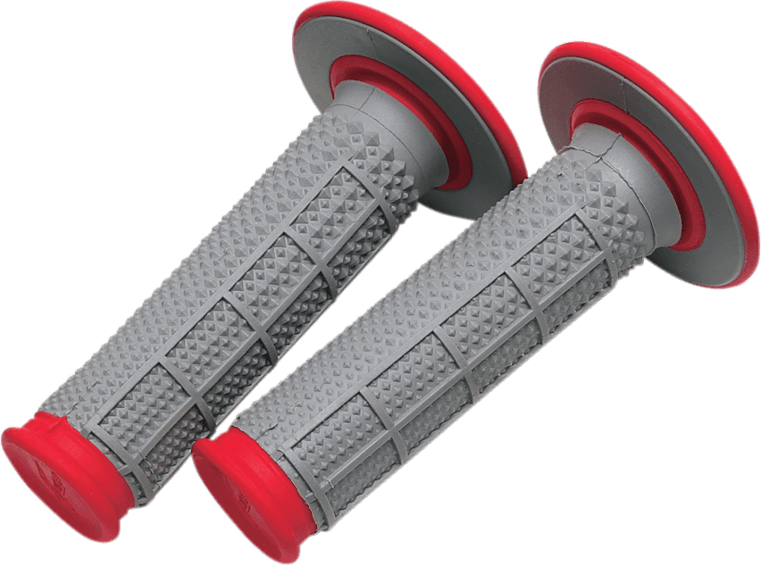 RENTHAL 0630-0263 Tapered Dual-Compound Grips - Red