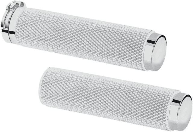 PINGEL 0630-0451 Billet Grips - Knurled - Chrome