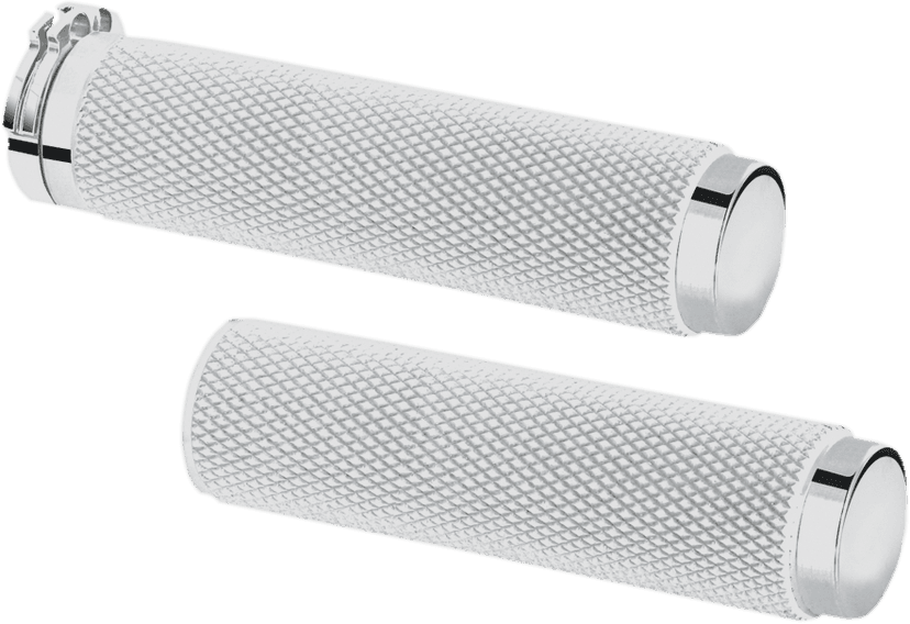 PINGEL 0630-0451 Billet Grips - Knurled - Chrome