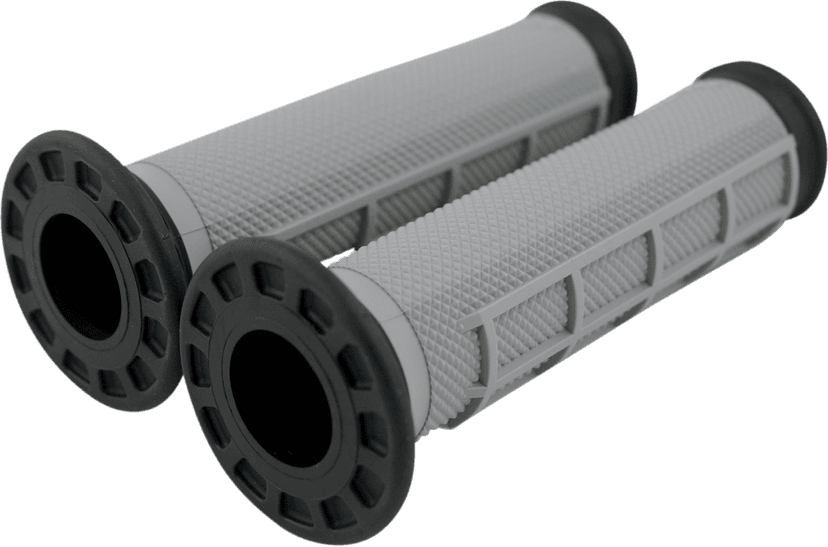 RENTHAL 0630-0455 Dual-Compound ATV Grips - Half Waffle - Black