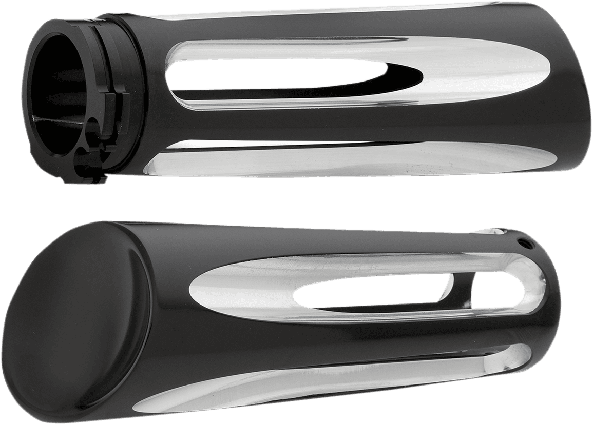 ARLEN NESS 0630-0484 Ness-Tech® Deep Cut Billet Grips - Black
