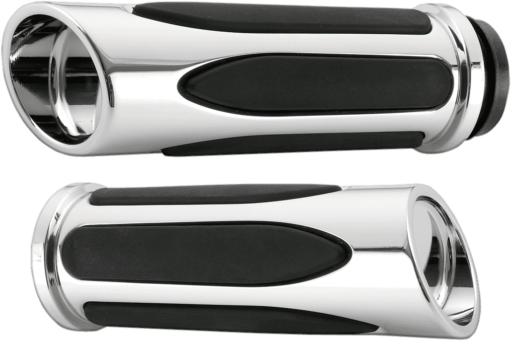 ARLEN NESS 0630-0976 Deep Cut Comfort Series Grips - Cable - Chrome