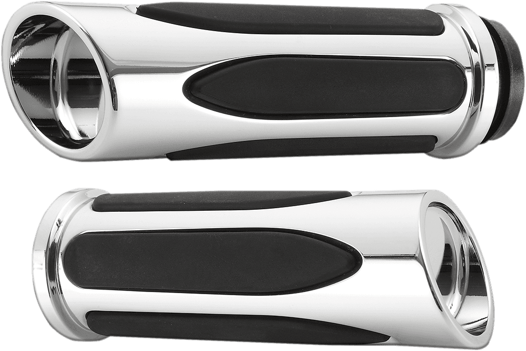 ARLEN NESS 0630-0978 Deep Cut Comfort Series Grips - TBW - Chrome