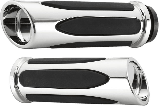 ARLEN NESS 0630-0978 Deep Cut Comfort Series Grips - TBW - Chrome