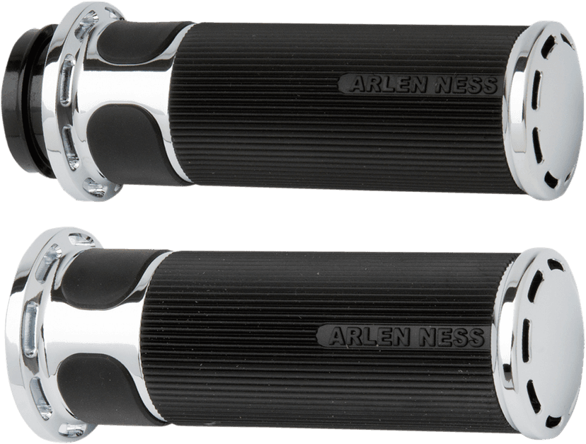 ARLEN NESS 0630-1025 Slot Track Grips - TBW - Chrome