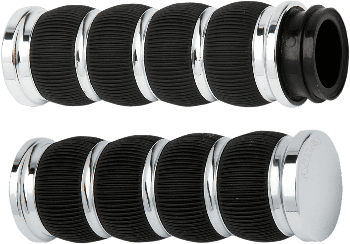 ARLEN NESS 0630-1029 Fusion Ring Leader Grips - Cable - Chrome