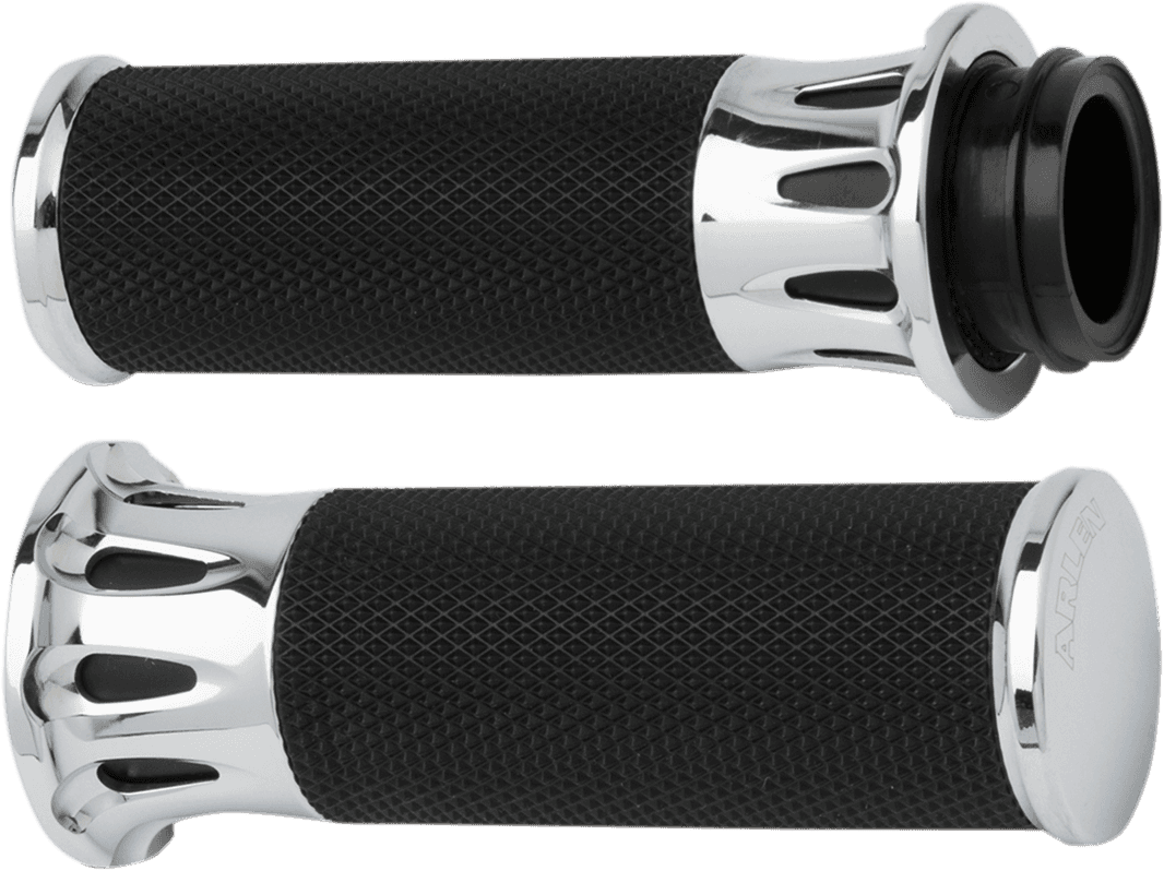 ARLEN NESS 0630-1035 Fusion Deep Cut Grips - TBW - Chrome