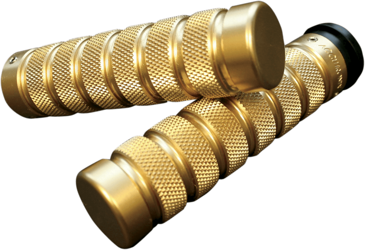 ACCUTRONIX 0630-1125 Knurled Notched Custom Grips - TBW - Brass