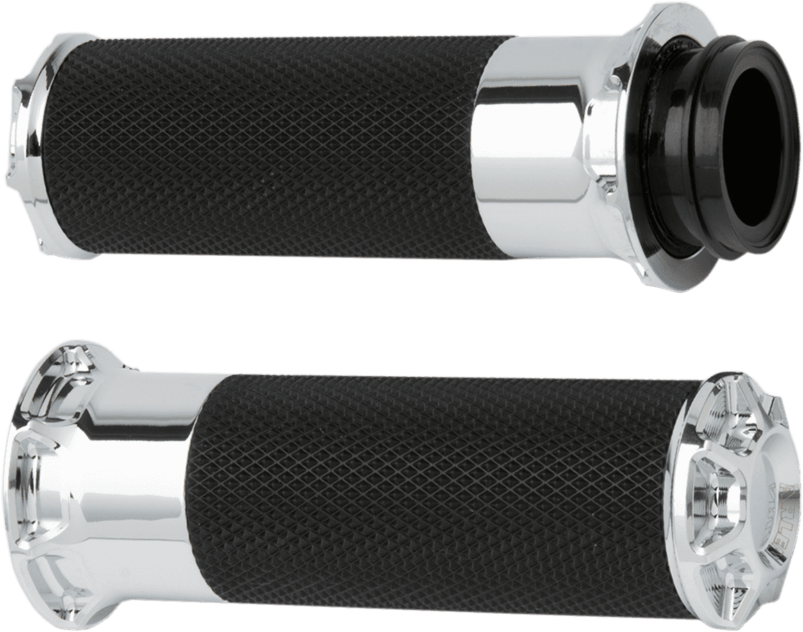 ARLEN NESS 0630-1162 Beveled Grips - Cable - Chrome
