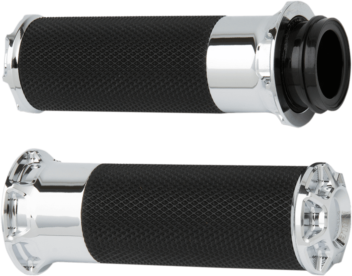 ARLEN NESS 0630-1162 Beveled Grips - Cable - Chrome