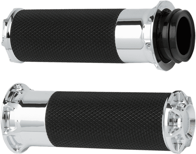 ARLEN NESS 0630-1162 Beveled Grips - Cable - Chrome