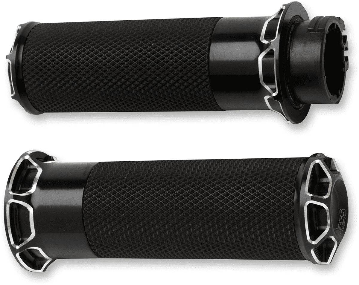 ARLEN NESS 0630-1163 Beveled Grips - Cable - Black