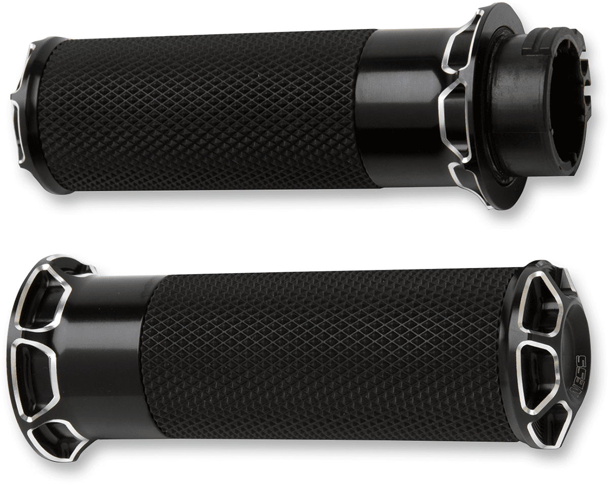 ARLEN NESS 0630-1163 Beveled Grips - Cable - Black